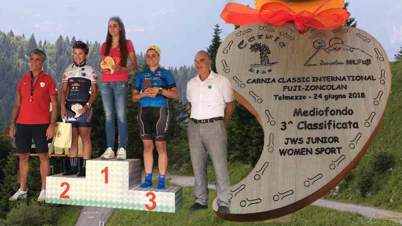 L’esordio di bronzo di Giulia Colussi alla Medio Fondo Carnia Classic International Fuji-Zoncolan!